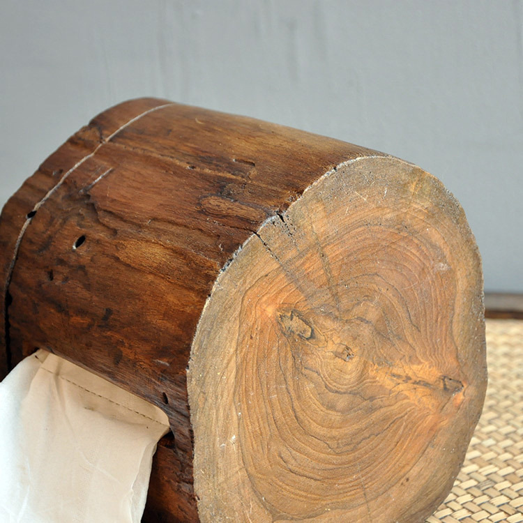 Wooden Tissue Box Creative Old Wooden Roll Paper Box Wall Hanging Decoration