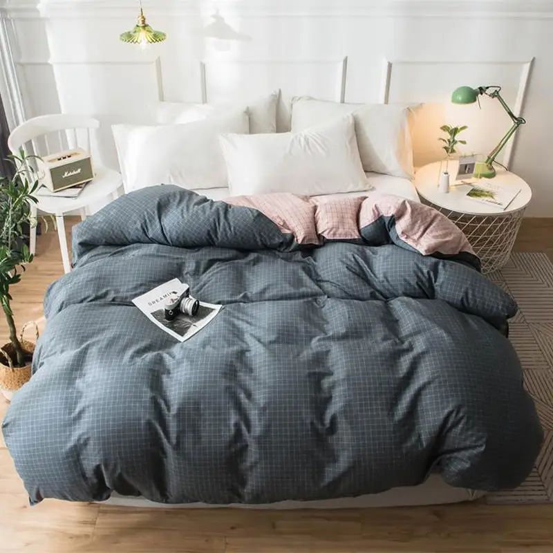 Cotton Twill Printed Quilt Cover Bed Sheet Pillowcase Cotton Four-piece Single Quilt Cover Hair