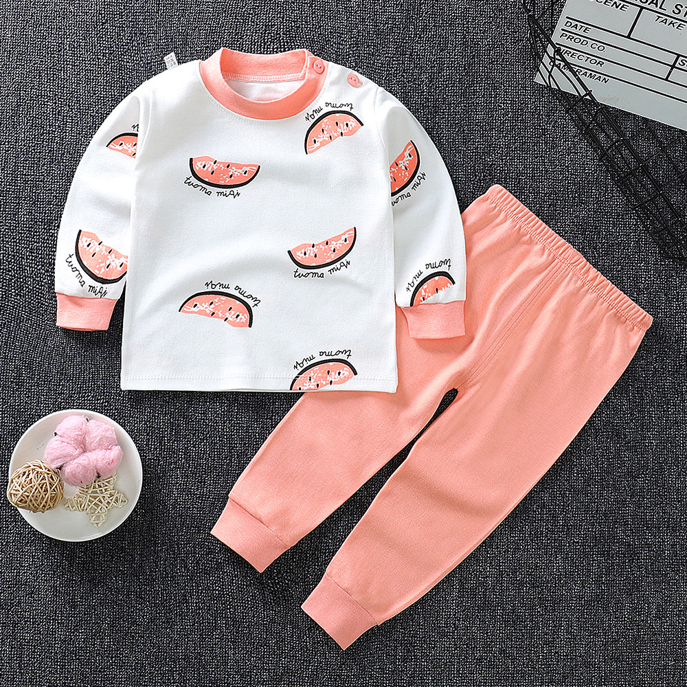 Children's Underwear Set cotton Two-piece Cotton Sweater Pajamas - Image 8