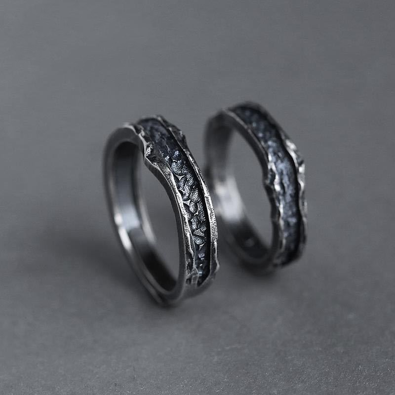 Couple Love Personality Male and Female Thai Silver Ring