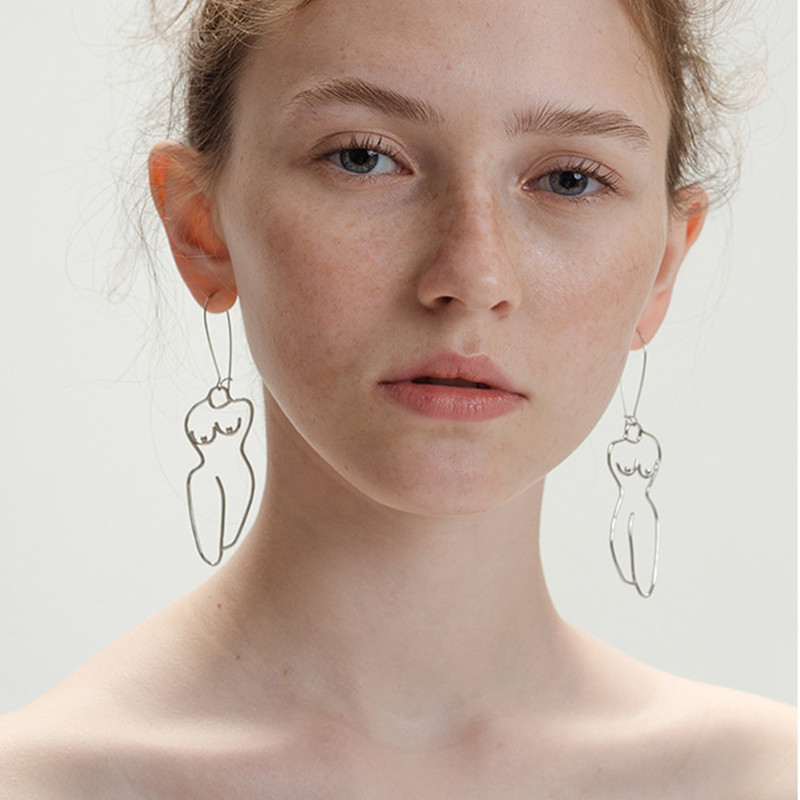 Creative Design Sense Classic Body Earrings Women's Simple Personality