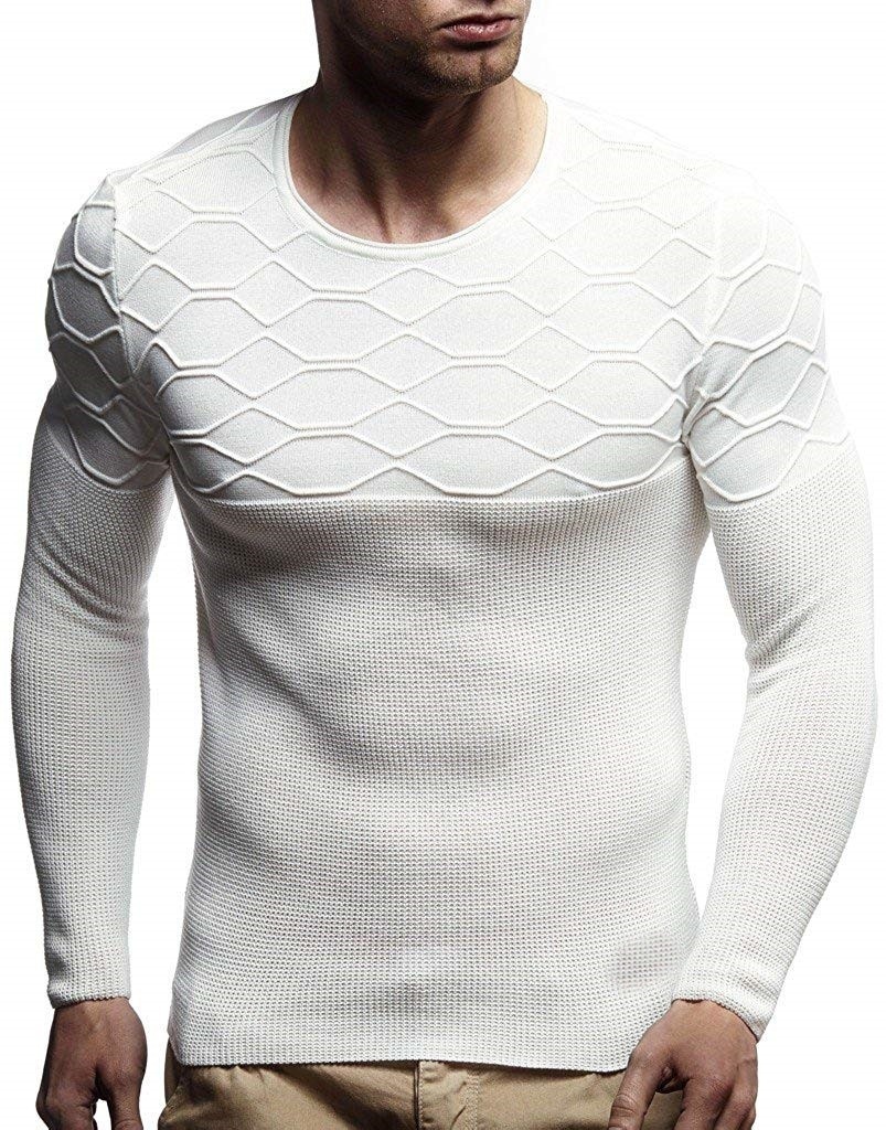 Men's Round Neck Pullover Long Sleeve Sweater