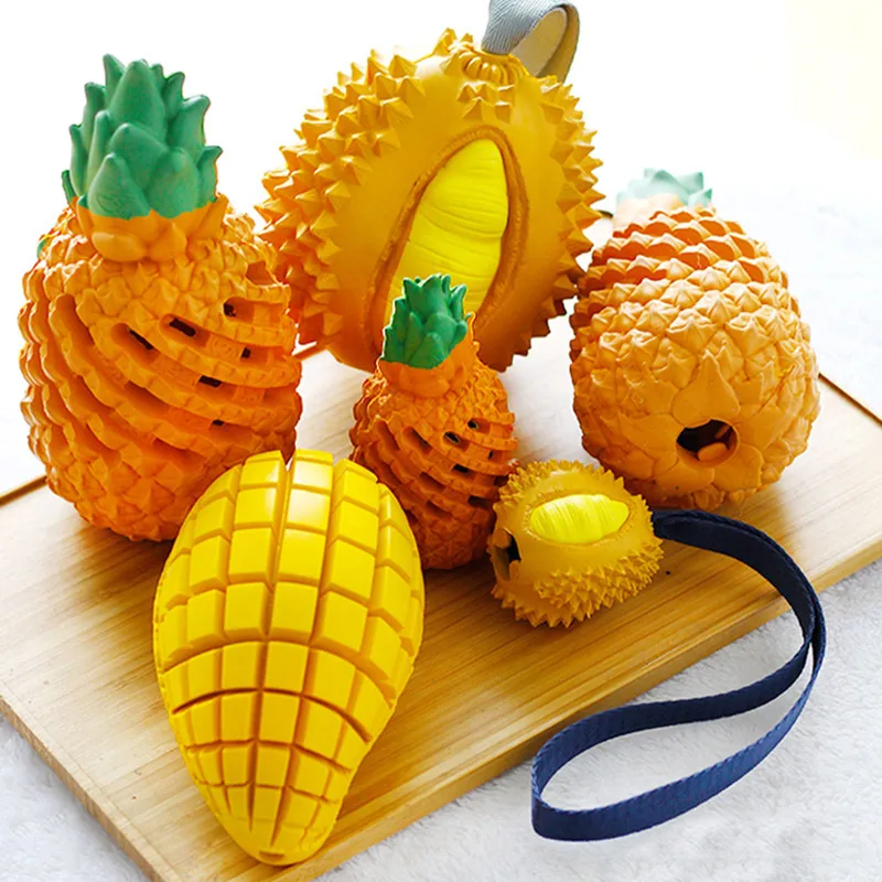 Funny Fruits Shape Dog Toy Pet Teeth Clean Molar
