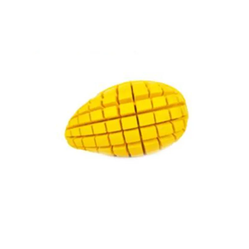 Funny Fruits Shape Dog Toy Pet Teeth Clean Molar Chew Bite Toys — Yellow / XS