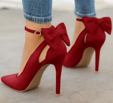 Women's Large Size High Heeled Shoes Red - Shop at LoveMi