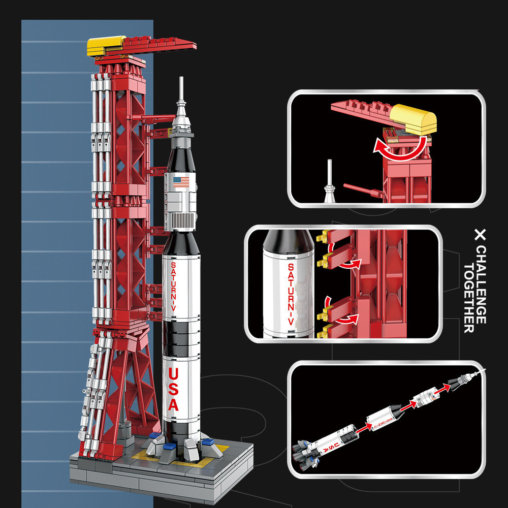 Title 5, Nosač za lansiranje za DK7022 Mini Saturn V rak...