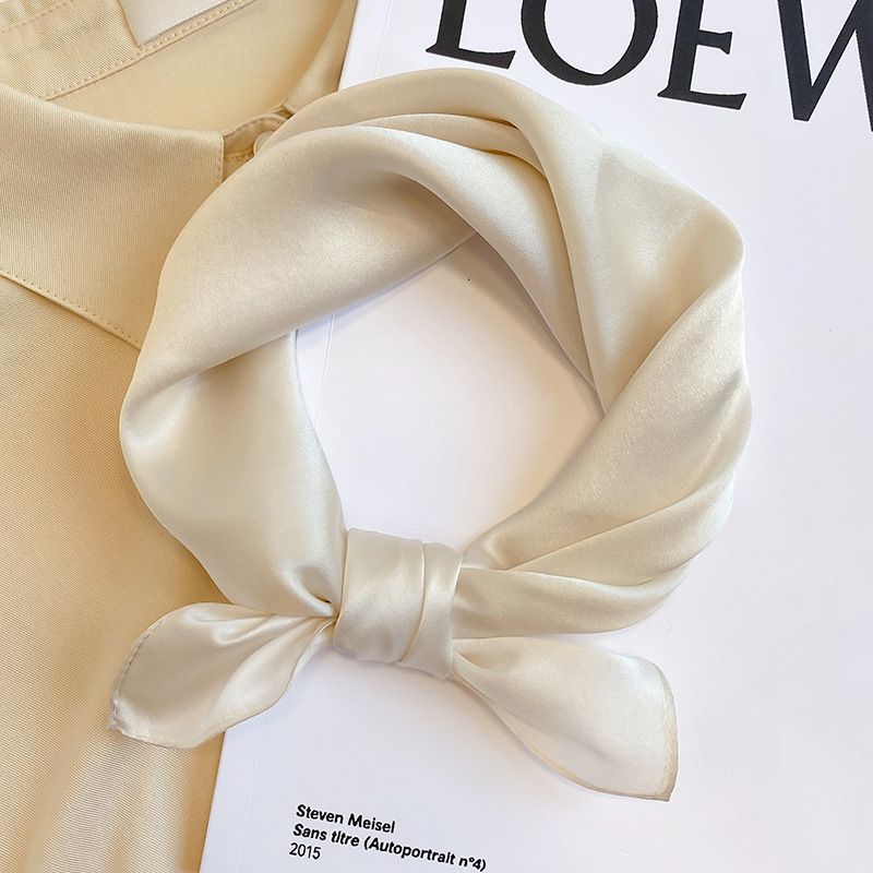 Silk Mulberry Silk Scarf To Protect Cervical Spine Thin Small Square