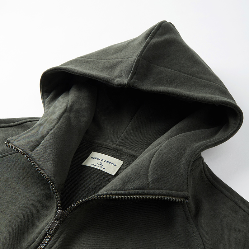 Title 5, Mens Simple Solid Color Sports Casual Hooded J...