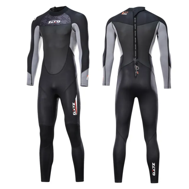 Thicken Warm Deep Snorkeling Surfing Suit Swimsuit Grey - Shop at LoveMi