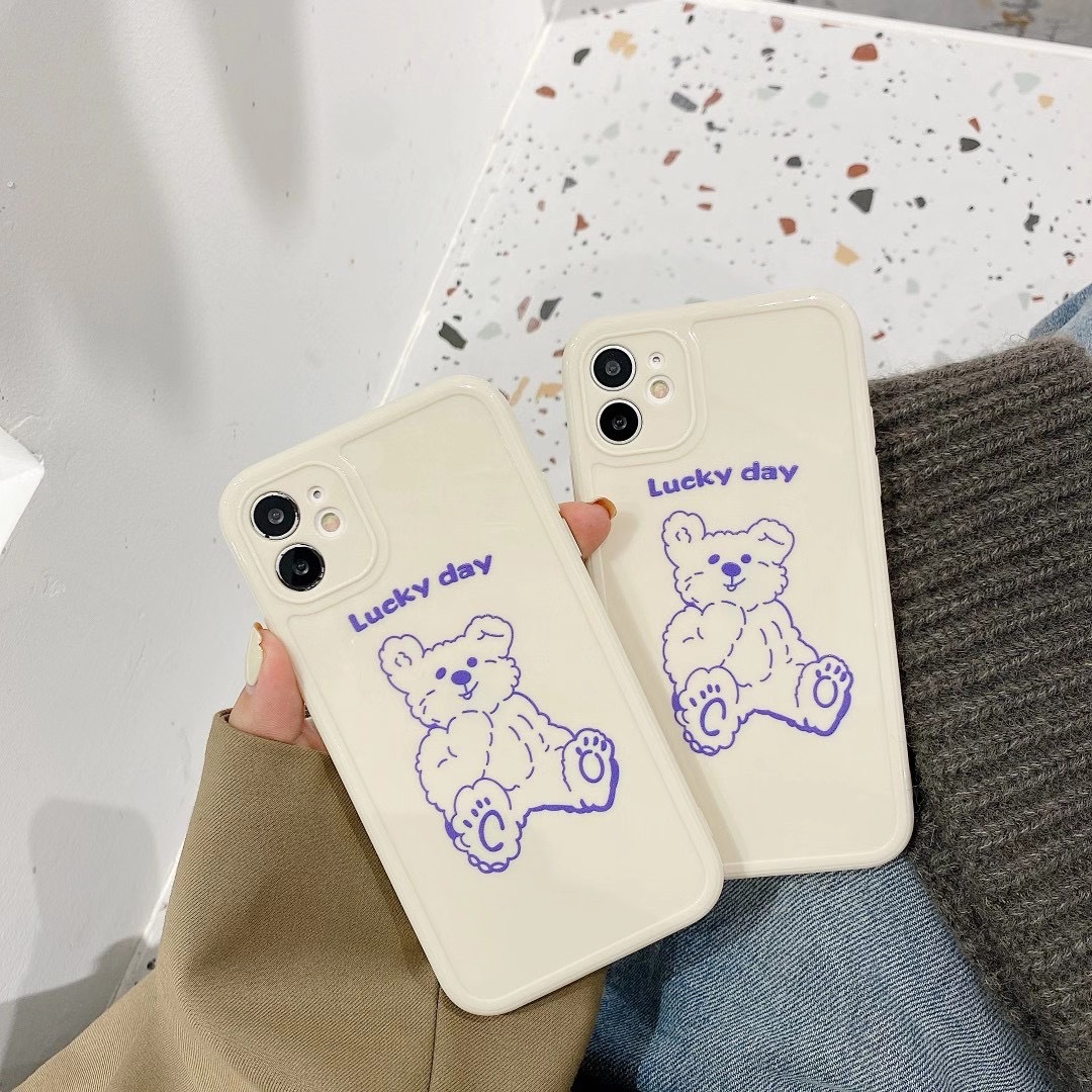 Funda para celular estilo tierno oso suave para nena