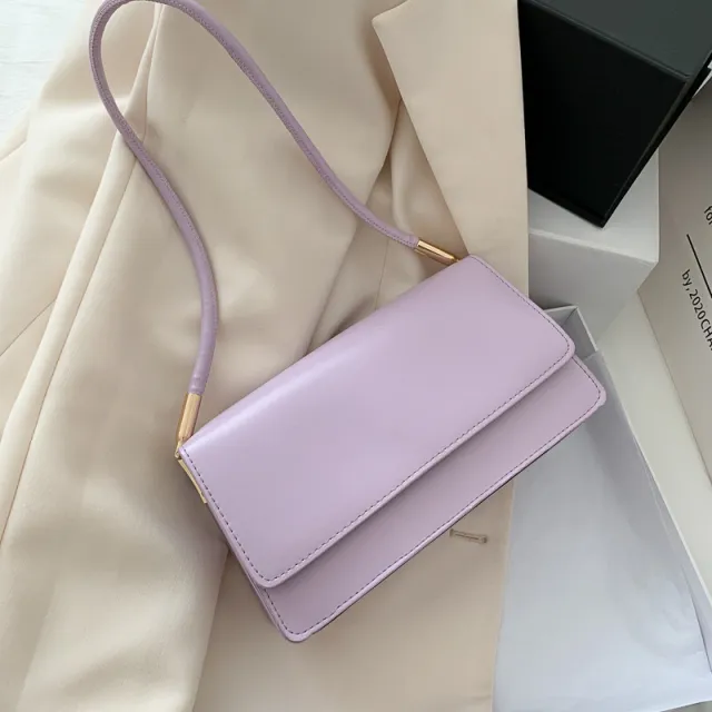Female Bag Fashion Shoulder Bag Trendy Portable Lady Bag Purple - Shop at LoveMi