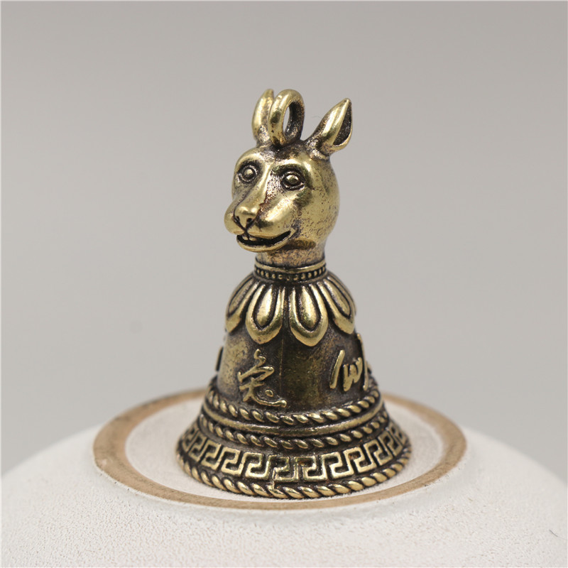 Pure brass bell zodiac key pendant zodiac copper bell