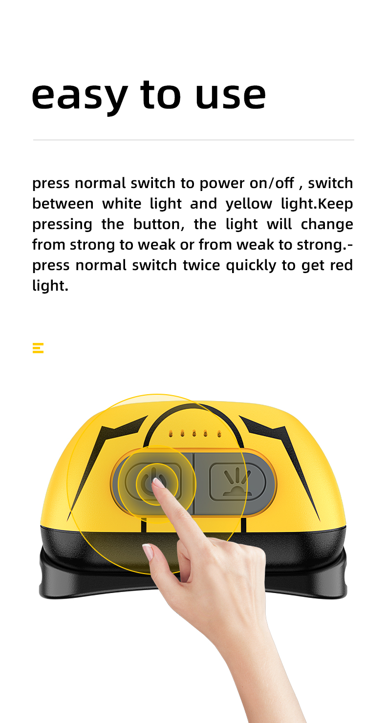 High-Brightness Headlamps Strong Light Long-Range Night Fishing Sensor Headlamps — foto 5