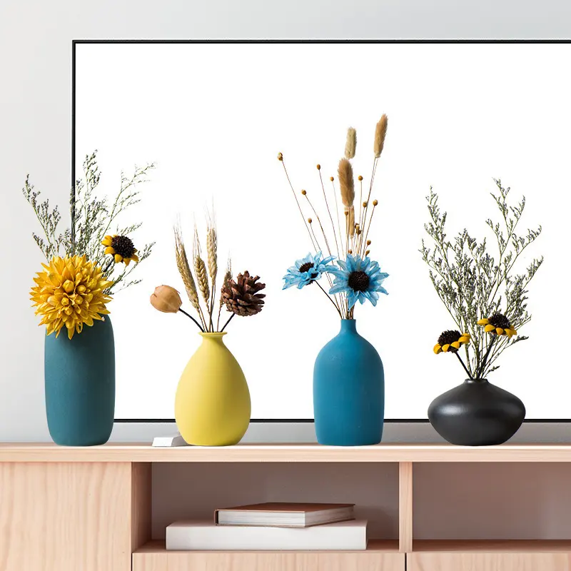 Creative Ceramic Vases for Living Room Decoration Accessories