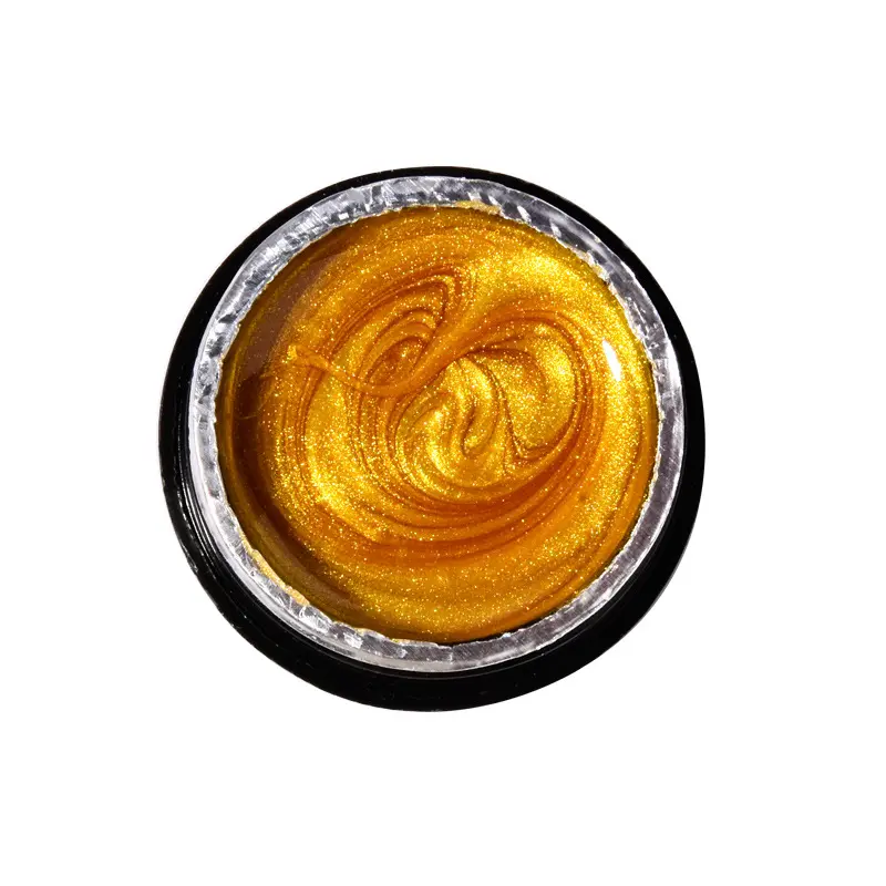 Metal Glue Phototherapy Nail Polish Mirror Gold