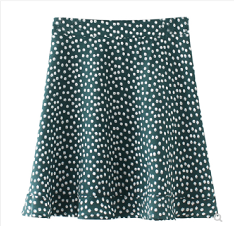 Title 5, Floral Skirt Female A-line Skirt Holiday Style ...