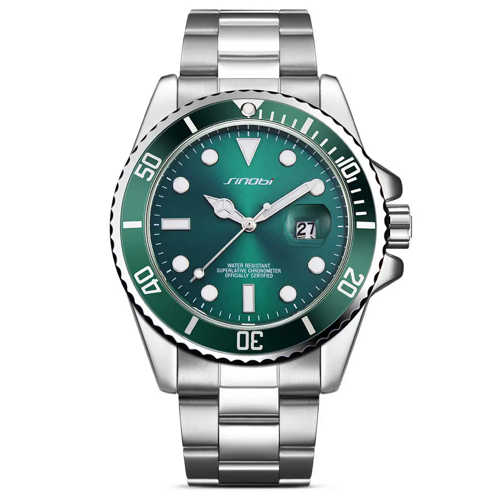 New Men's High-grade Steel Belt Luminous Waterproof Quartz Watch