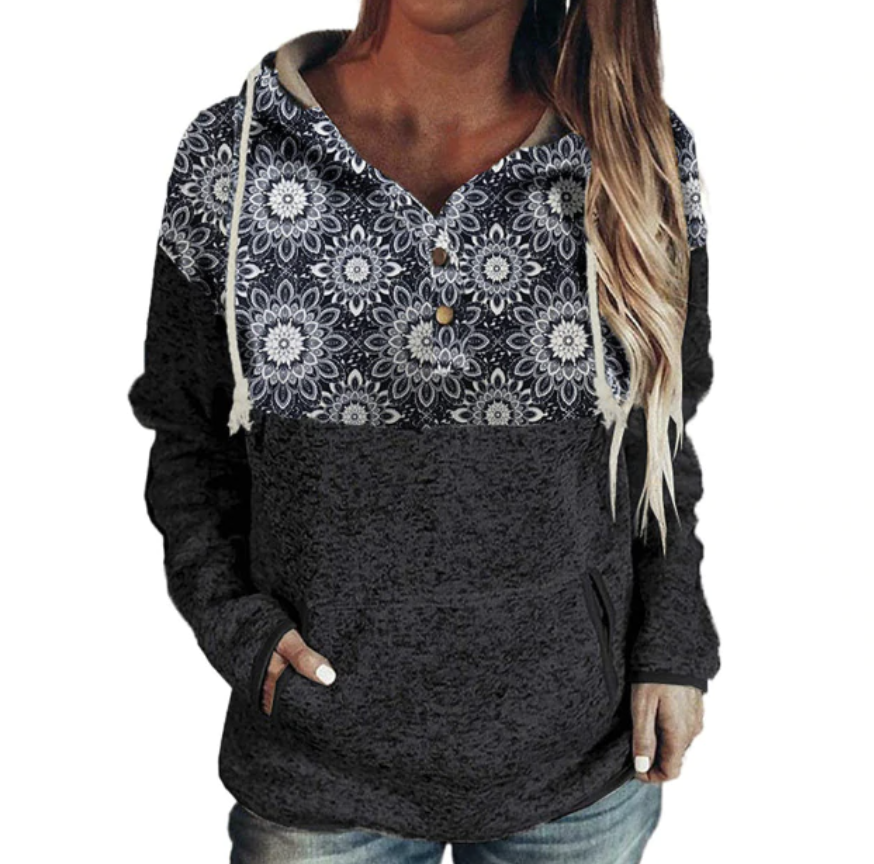 Title 1, Ladies Sweatshirt With Printed Long Sleeve Pull...