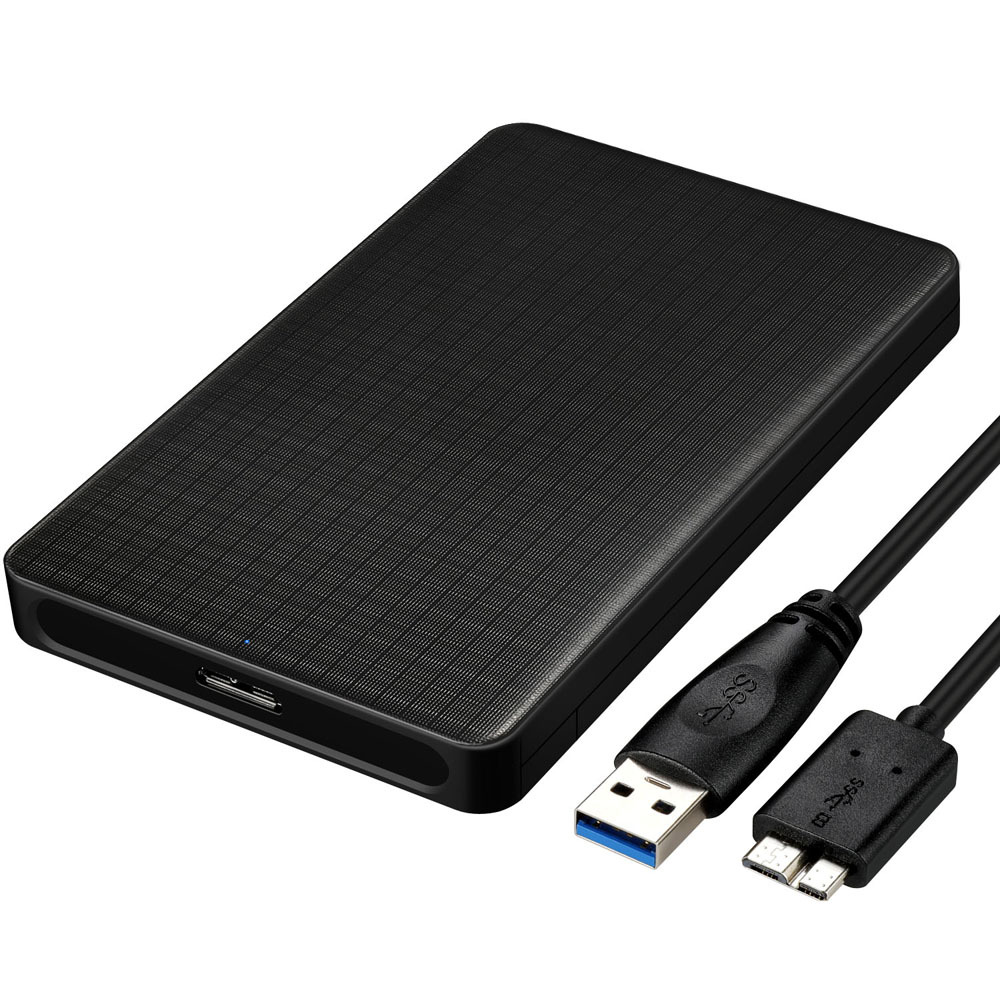 Title 2, USB 3.0 mobiele harde schijf box met grid patro...