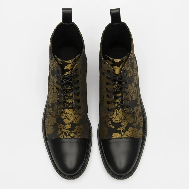 Men's Flat Martin Boots British Style Vintage aAkle Boots