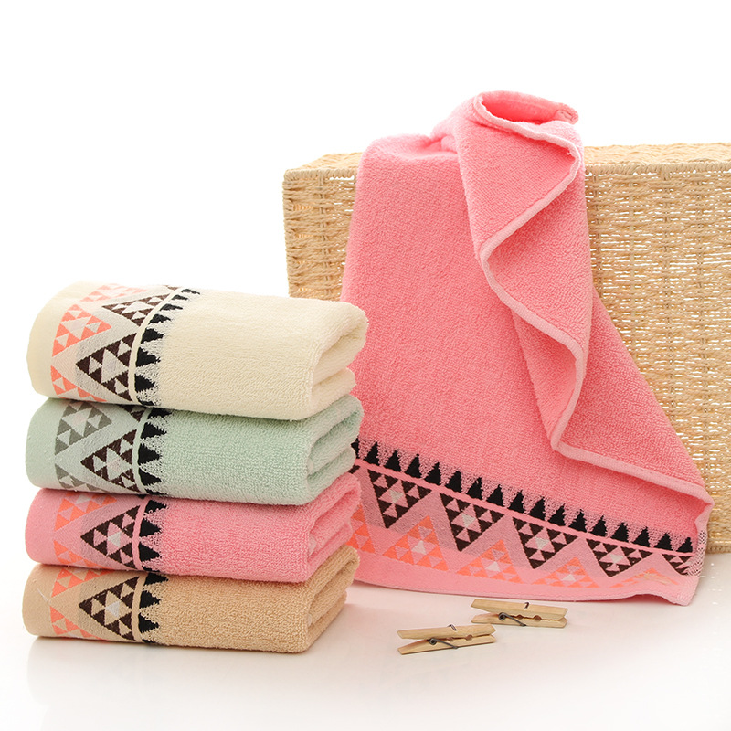 Triangle Plain Towel Household Soft Face Towel