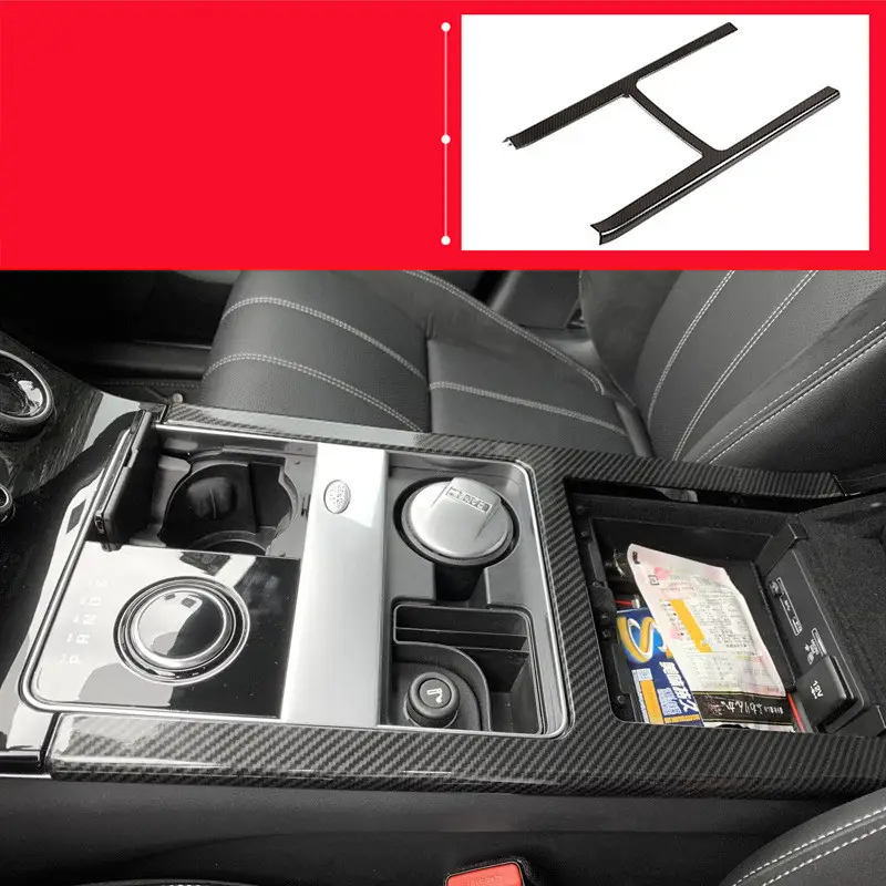 Central Control Air Conditioner Carbon Fiber Pattern Decorative Stickers Accessories