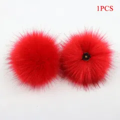 Artificial Fur Ball Imitated Fox fur Ball Fashion Hat Ball Fake Fur Ball Diy Jewelry Accessories - Red - View 1