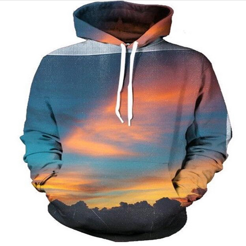 Galaxy Starry Sky 3D Printed Pullover Hoodie