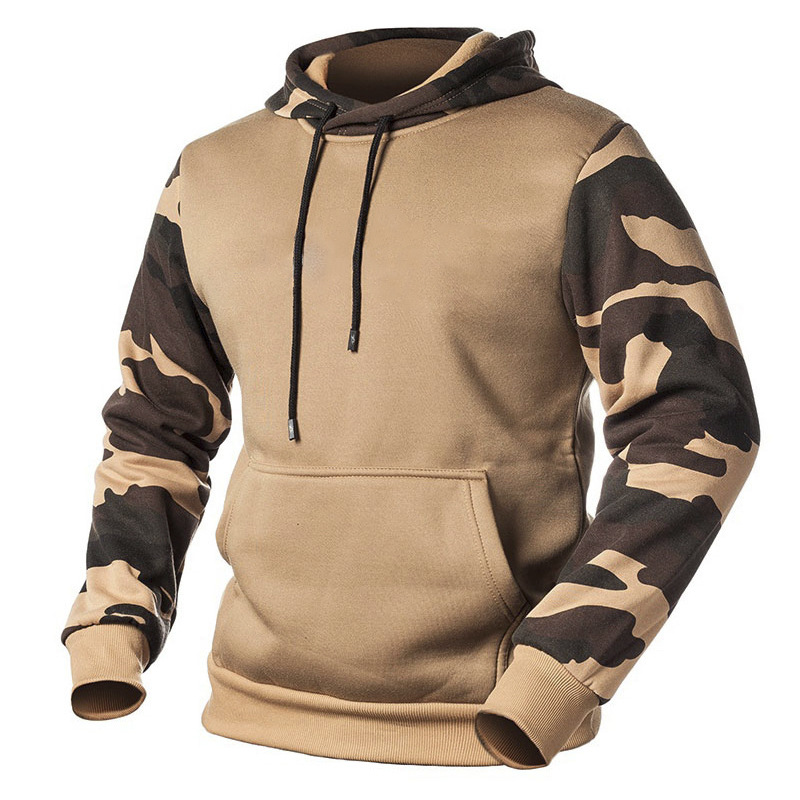 Title 5, Lockerer Camouflage-Kapuzenpullover für Herren