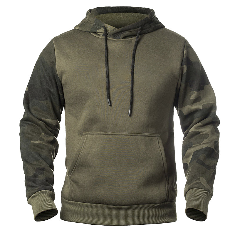 Title 4, Lockerer Camouflage-Kapuzenpullover für Herren