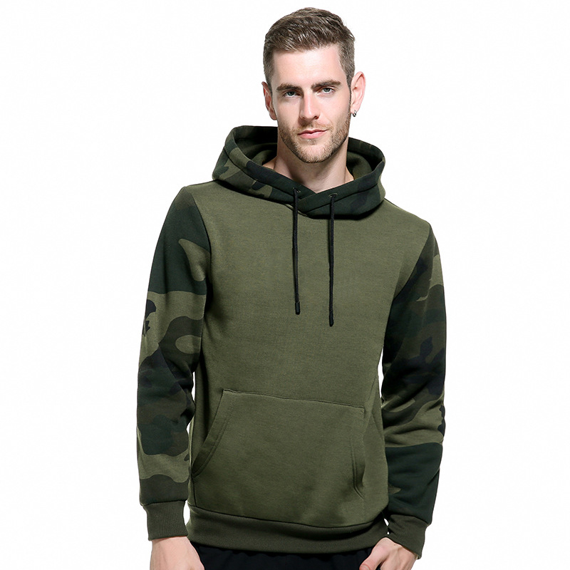 Title 7, Lockerer Camouflage-Kapuzenpullover für Herren