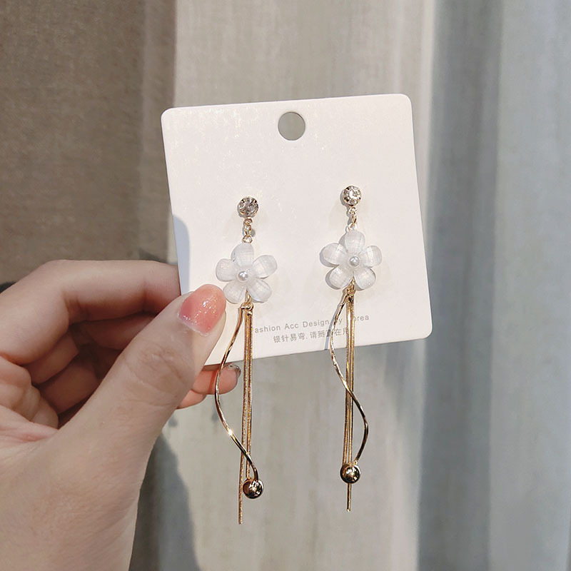 Xiao Zou Ju fresh Earrings Travel Super Fairy Sweet Temperament Tassel Earrings