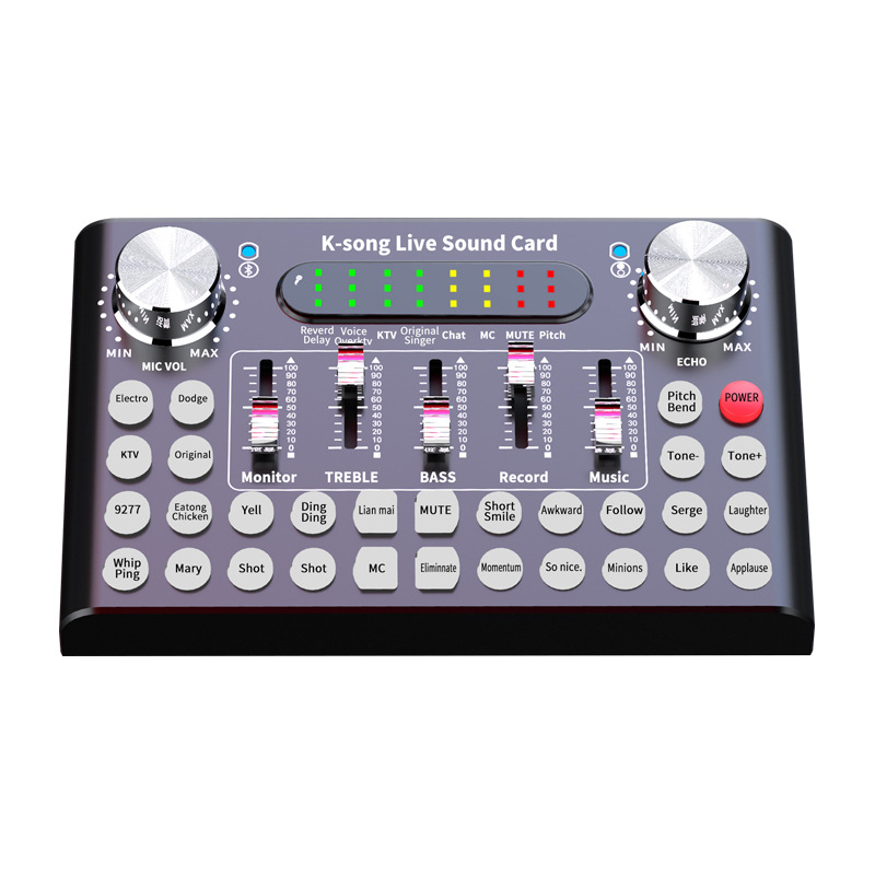 English Version Live Sound Card Microphone Set Full Set - Image 4