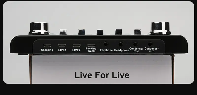 English Version Live Sound Card Microphone Set