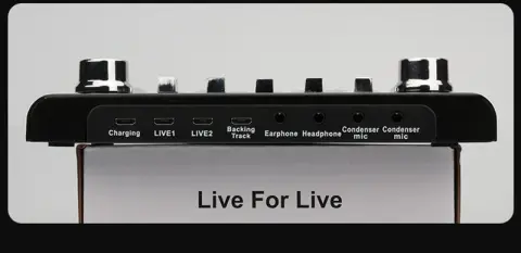 English Version Live Sound Card Microphone Set Full Set