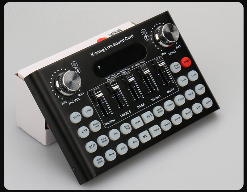 English Version Live Sound Card Microphone Set Full Set - Image 2