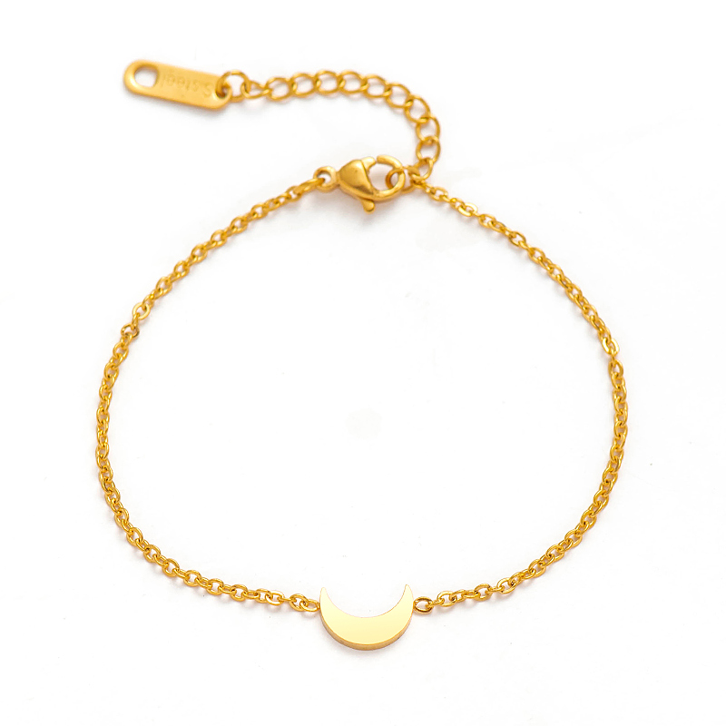 Fashion Simple Golden Moon Bracelet Jewelry
