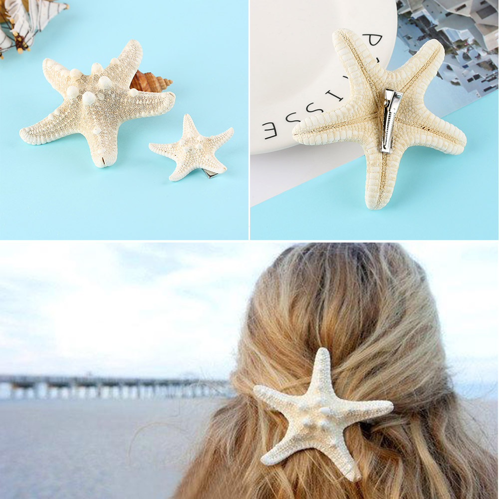 Title 3, Headdress Fashion Starfish Hairpin Duckbill Cli...