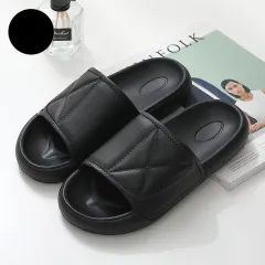 Summer Non-slip Trend Soft Bottom Outdoor Slippers - Black - View 1