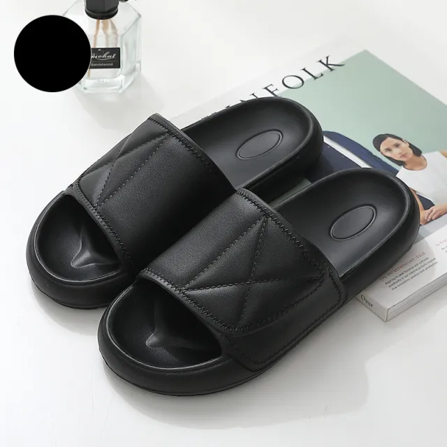 Summer Non slip Trend Soft Bottom Outdoor Slippers Black - Shop at LoveMi