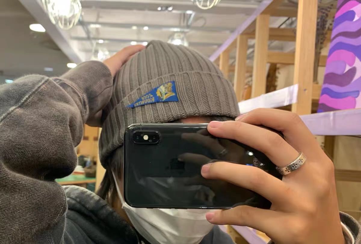 Smiley Flag Japanese Wild Retro Male And Female Couple Cold Hat