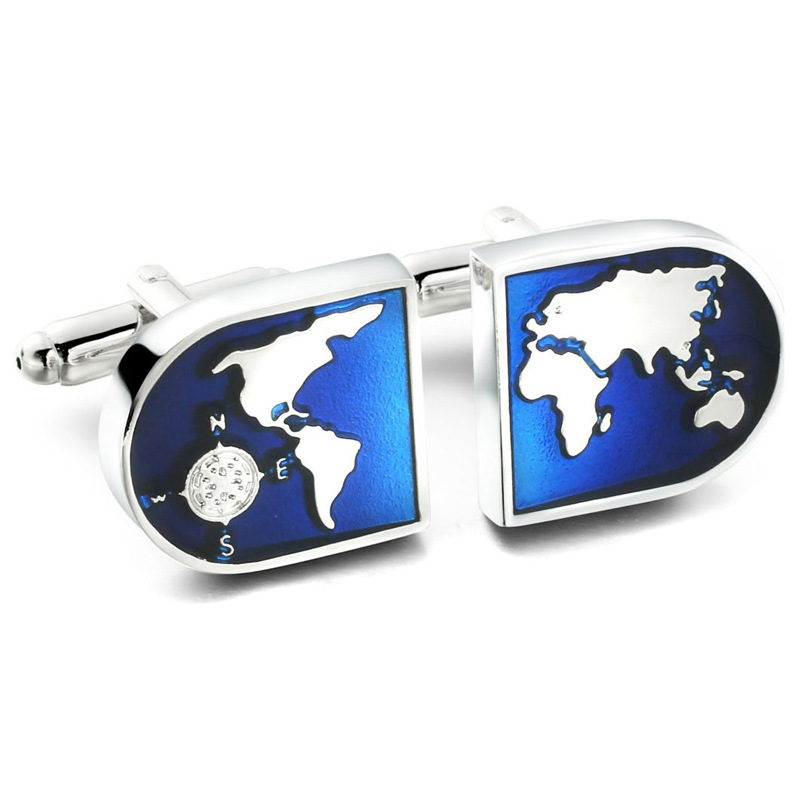 Brass U-Shape Cufflinks, picture 2 of 3