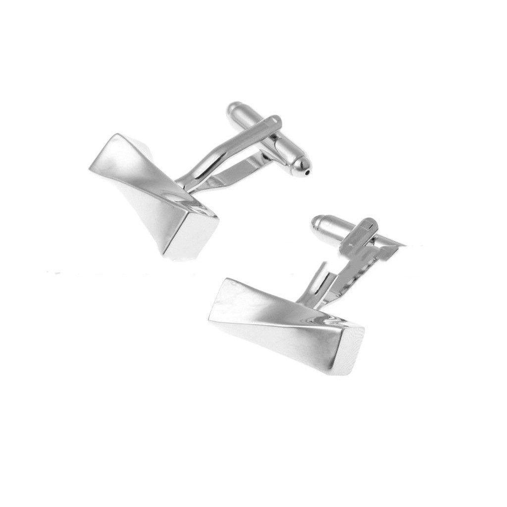 Rotating Cube Metal Cufflinks