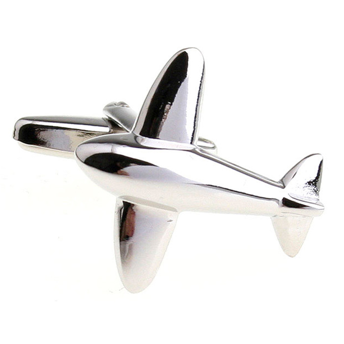 Airplane Shape Cufflinks, picture 2 of 3