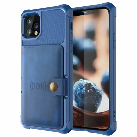 Leather Card Wallet Magnetic Protective Cover Flip