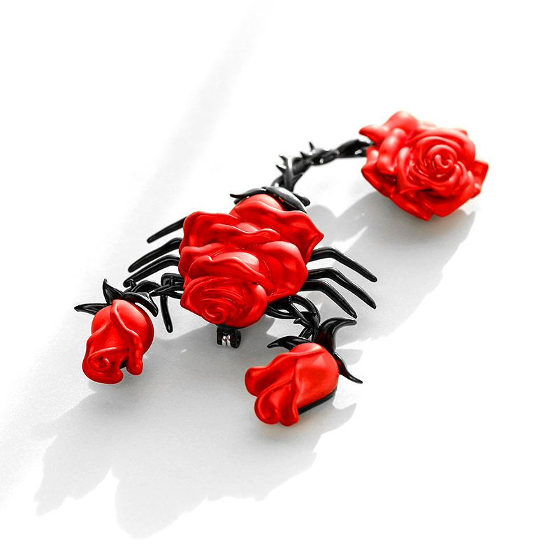 Title 2, Korean High-end Fashion All-match Rose Scorpion...