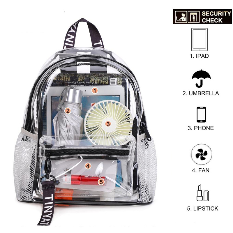 Title 4, Large Capacity Jelly Transparent Backpack Woman