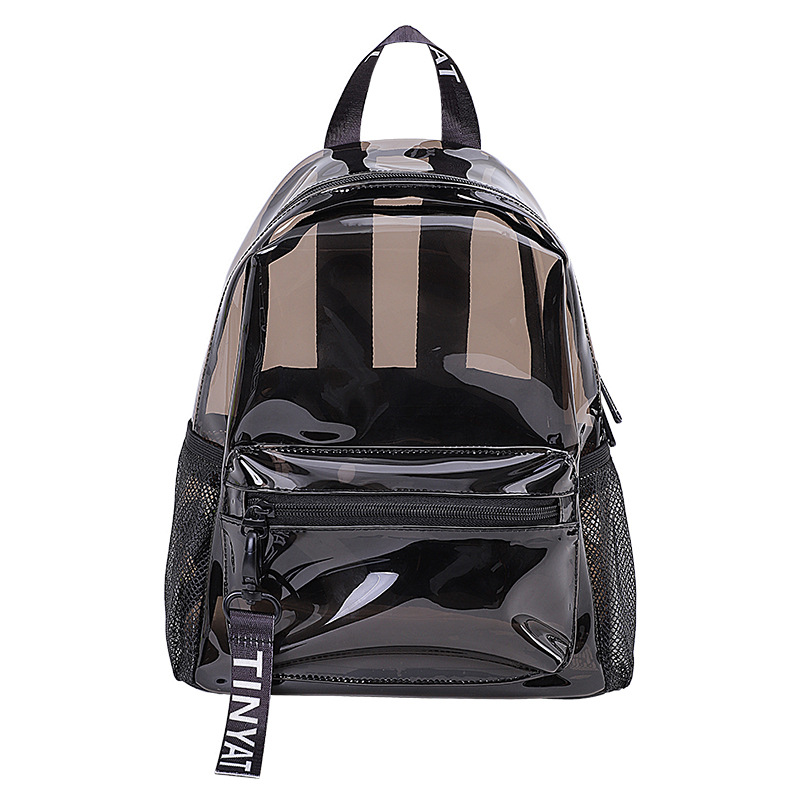 Title 5, Large Capacity Jelly Transparent Backpack Woman