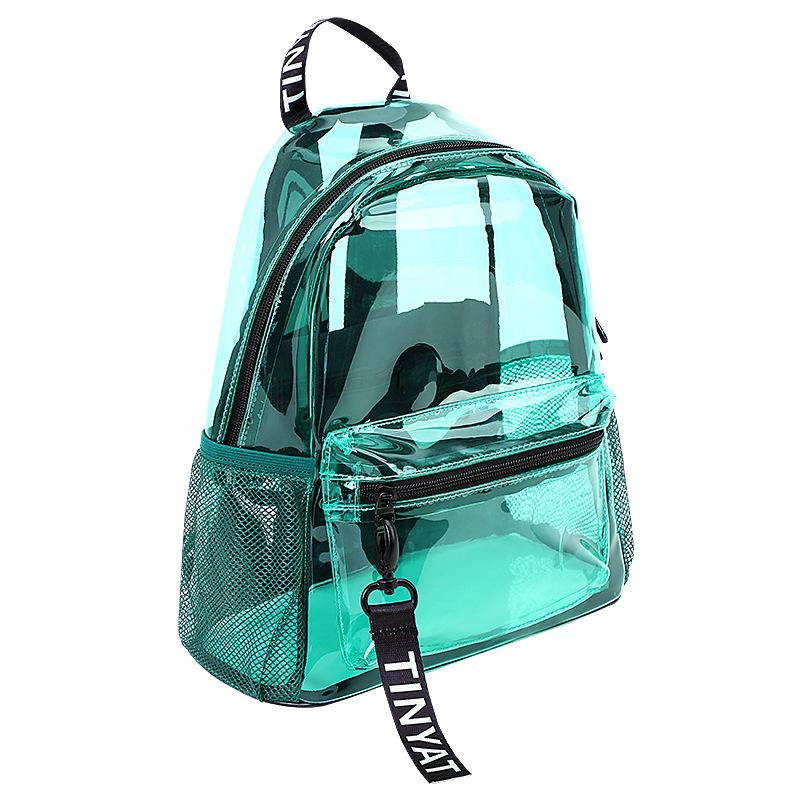 Title 7, Large Capacity Jelly Transparent Backpack Woman