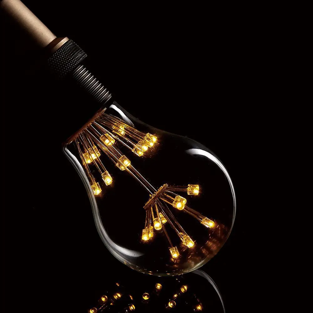 LED Light Bulb 3W Colorful Stars ST64